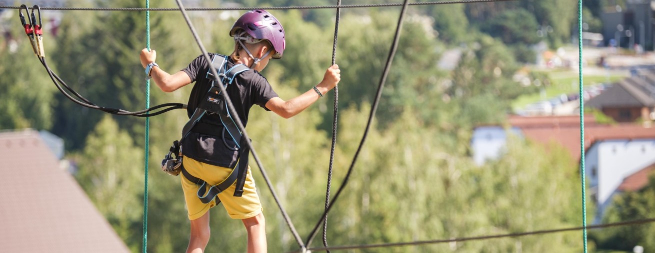 Lanový park Lipno dnes od 15:00 uzavřen