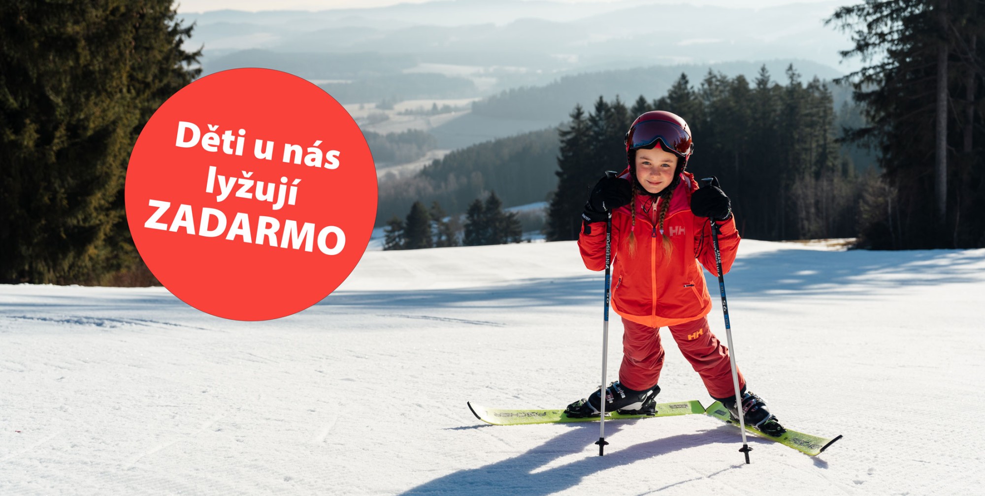 Zimní dovolená na Lipně s dětským skipasem zdarma